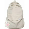 thumbnail image 1 of Aesthetic Backpack Cute Backpack School Supplies Laptop Bag for Women Students Solid Color, 1 of 6