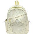 thumbnail image 1 of Aesthetic Backpack with Star Cutout Window, 15.74X12.59X5.11" Printed Casual Daypack, Clear Decor Backpack, Lightweight Commute Rucksack, Multi Pocket Storage Bag, Fashion Carry Backpack, 1 of 5