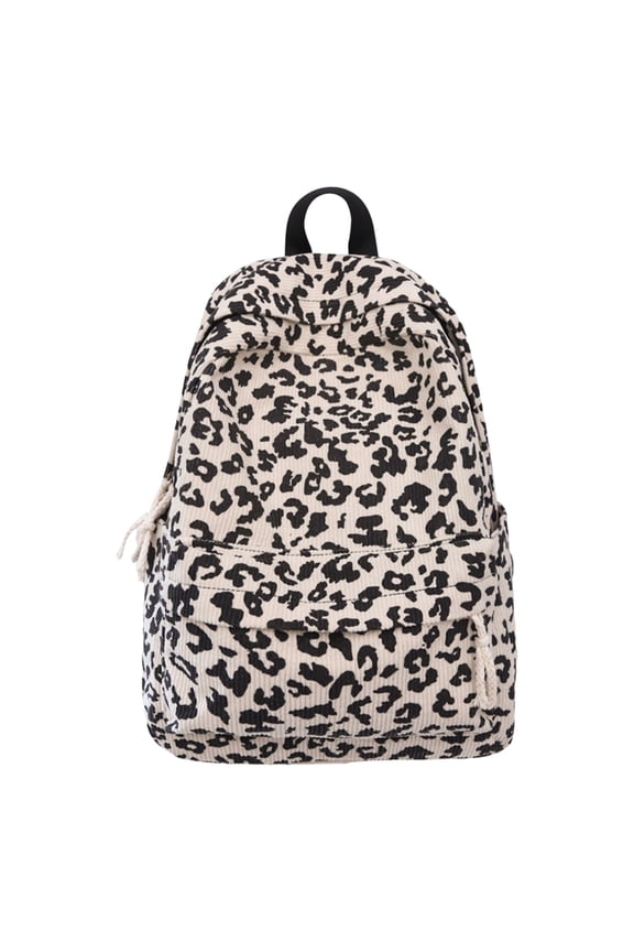 Aesthetic Backpack Student School Bag Travel Backpack Large Capacity Laptop Daypacks Leopards Print Backpack Preppy Bag