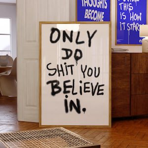 Aesthetic Bedroom Wall Art Poster Summer Vibes Print, 8x12 UNFRAMED