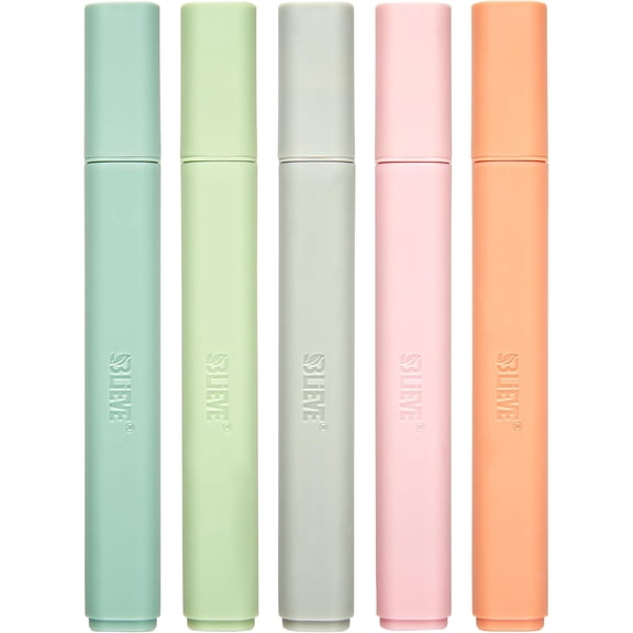 - Aesthetic Bible Highlighters No Bleed Through, Chisel Tip, Mild Assorted Colors, Cute Highlighters For Journaling Notes, Long Lasting (PASTEL)