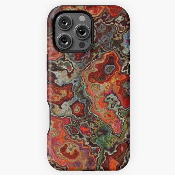 Aesthetic Blood Geode Crystal Phone Case for iPhone 16 15 14 13 12 11 Pro Max M891319