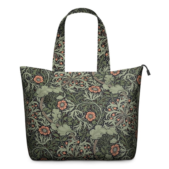 Aesthetic Bohemian Travel Duffel Bag, Artistic Abstract Floral Weekender Tote for Women, Large Lightweight Bag for Workouts and Getaways