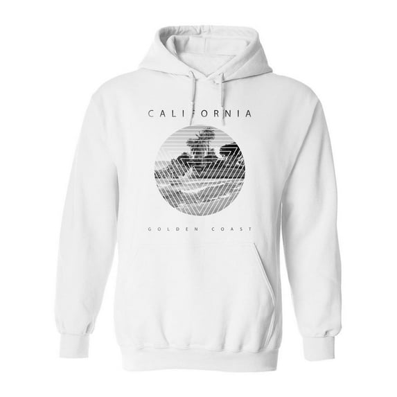 Aesthetic California Beach Hoodie Men -Image by Shutterstock, Male 5X-Large