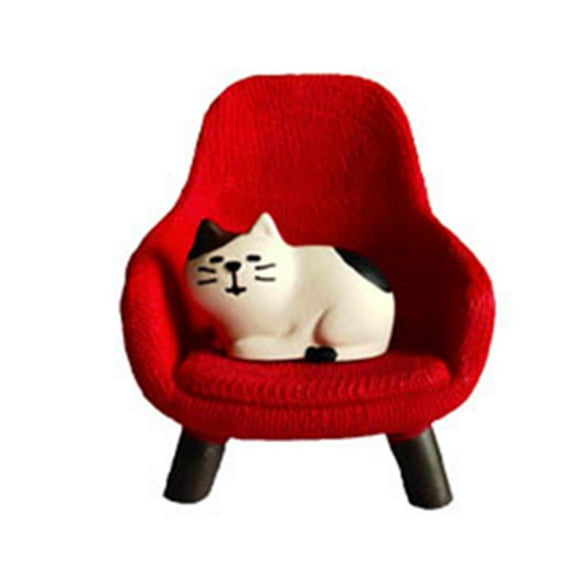 Aesthetic Cartoon Cat Couch Chair Whimsical Design Perfect For Kid'S Spaces