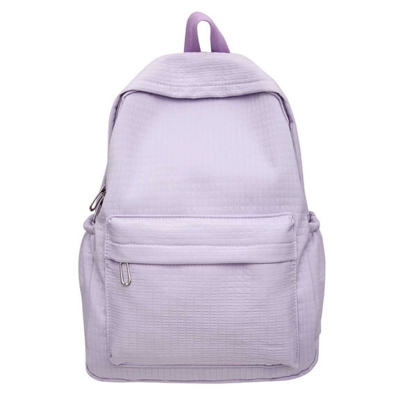 Checkered Backpack Large Capacity Laptop Daypack Korean Style School Bookbag for High School and College Students