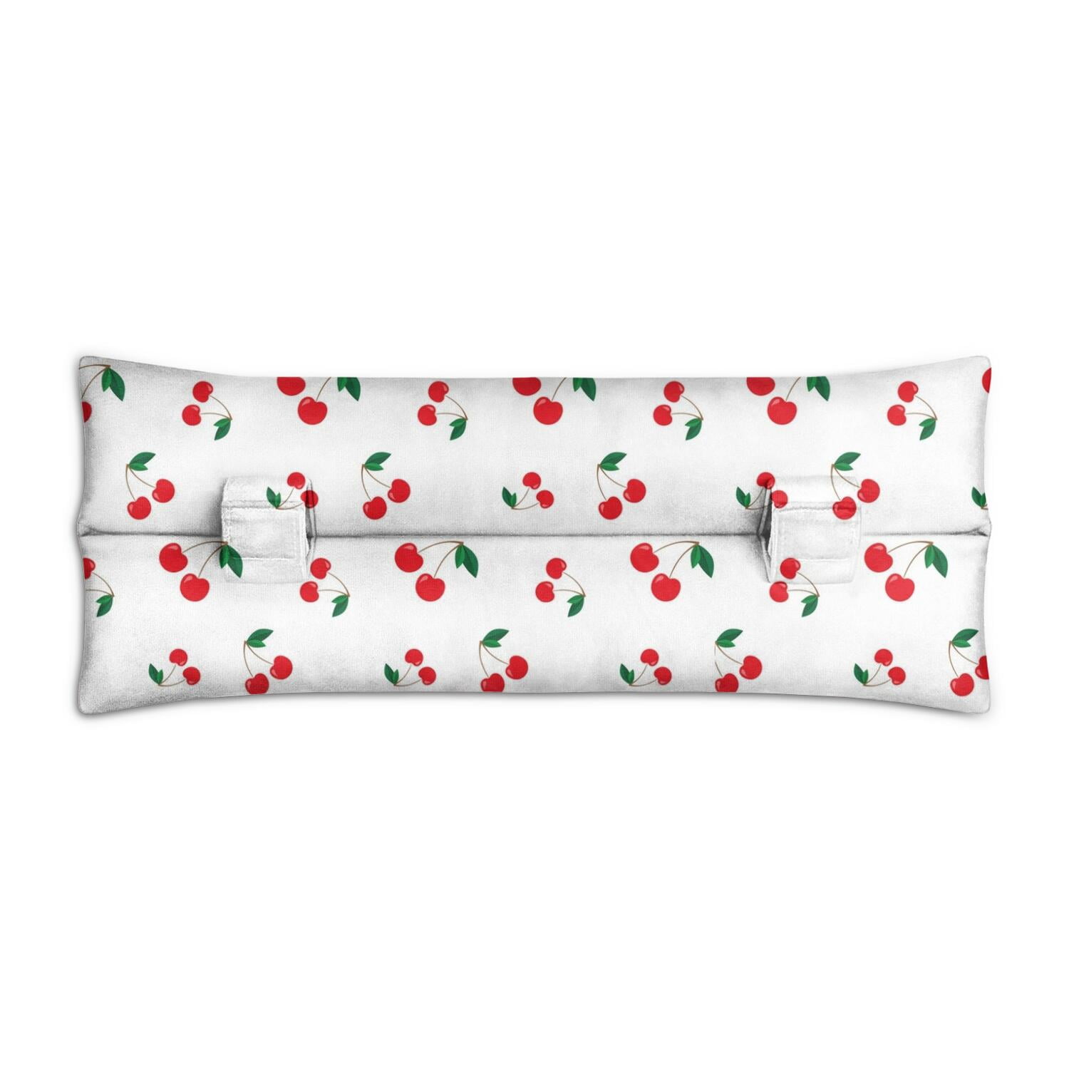 Aesthetic Cherry Art Seatbelt Pillow - Post-Surgery Recovery Cushion for Mastectomy Breast Cancer Heart Surgery - Soft Car Travel Pad (Sweet Fruit Print)