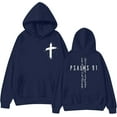 thumbnail image 1 of Aesthetic Christian Sweatshirt Woman Trendy Bible Verse Hoodie Psalms 91 Shirt Faith Long Sleeve Pullover Tops, 1 of 7