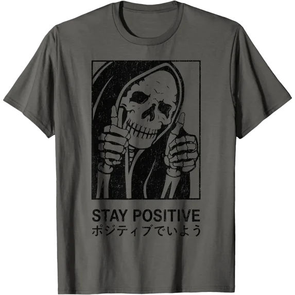 Aesthetic Clothes Vintage Streetwear Fashion Women Men Skull T-Shirt ...