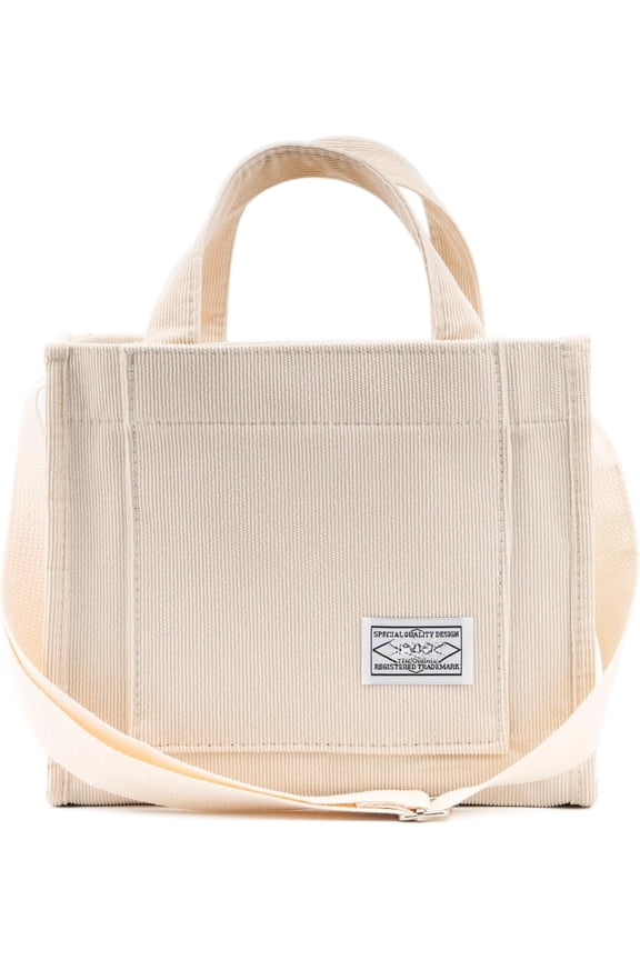 Aesthetic Corduroy Tote Bag Small  Women Crossbody Bag Square Handbag Everyday Bag Mini Travel  Bag