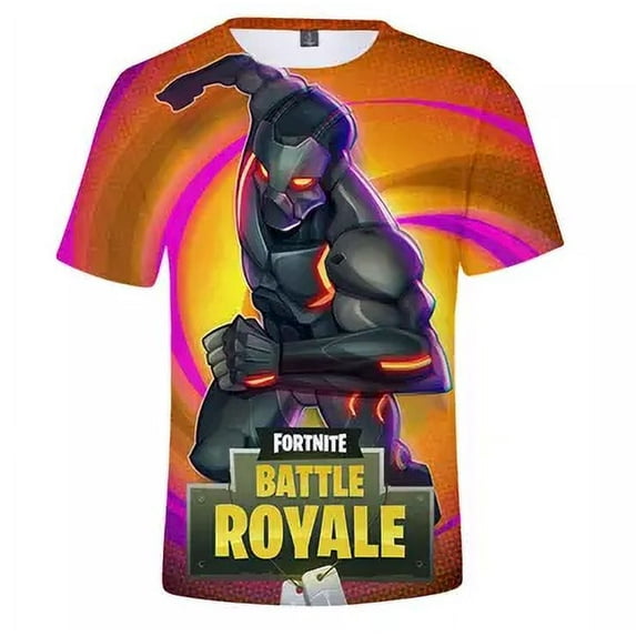 Aesthetic Cosplay fortnite 3D Print Crew Neck Short Sleeve T-Shirt (Men's and Women's)