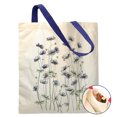 thumbnail image 1 of Aesthetic Cotton Tote Bag with Inner Pocket for Women, Large Capacity Cute Sturdy Reusable Lady Canvas Tote Bag for Vacation, Shopping, Grocery, Gym, 1 of 7