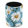 Aesthetic Daisy Circular Pencil Holder, Pen Cup Makeup Brush Holder 