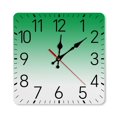 thumbnail image 1 of Aesthetic Dark Green And White Gradient Wall Clock Silent Non-Ticking For Home Office Decor, Decorative Clock Art, 1 of 7