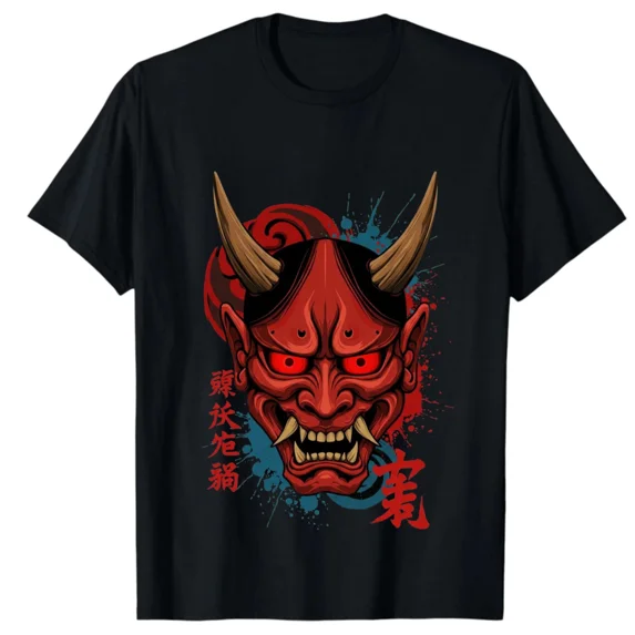 Aesthetic Dark Samurai Demon Warrior of Shadows and Wrath Unisex T-shirt