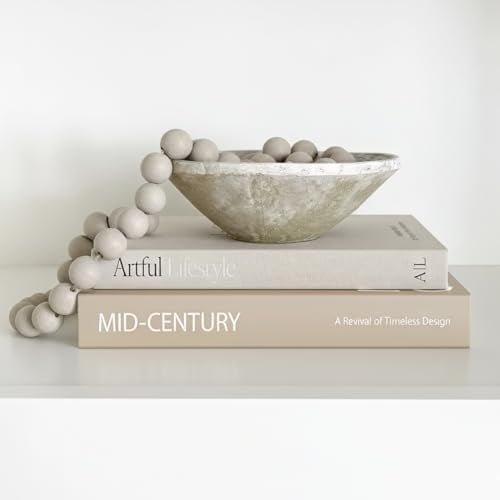 Aesthetic Decorative Books - Set of 2 Stylish Boxes Enhance Your Coffee Table, Bookshelf or Mantel Decor - Beautiful Fake/Faux Books for Modern Home Decoration, Photo Storage and as a Keepsake Box