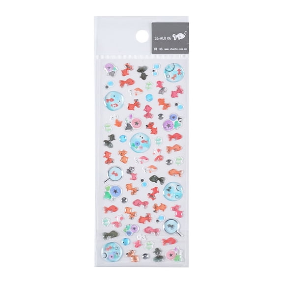 Aesthetic Decorative Sticker Goldfishes Sticker Decal Laptop Sticker Phone Case Sticker for Journal Scrapbooking
