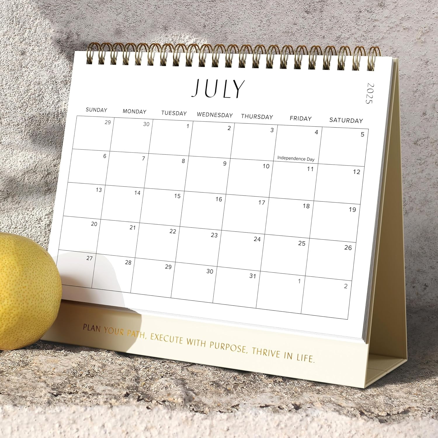Aesthetic Desk Calendar 20252026 Runs from June 2025 until December