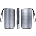 thumbnail image 1 of Aesthetic Pastel Blue And White Ripple Long Wallets For Women PU Leather Purse Card Holder Ladies Phone Bag Fashion Clutch Bag, 1 of 5