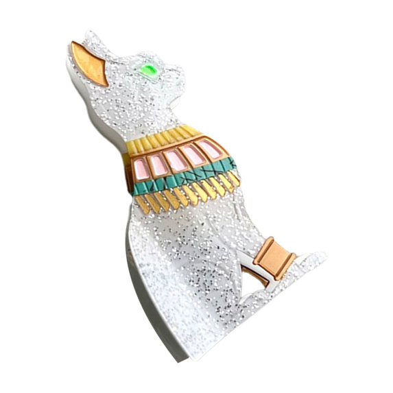 Aesthetic Egyptian Cats Hair Claw Clip Strong Hold Hair Clip Acetate Ponytail Holder Women Girl Casual Hair Accessories