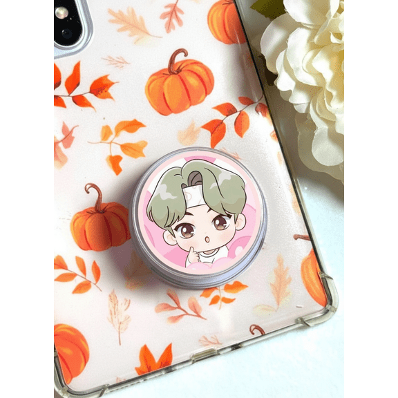 Aesthetic Fan Phone Grip, Cute Music Lover Holder, Stylish Idol Accessory