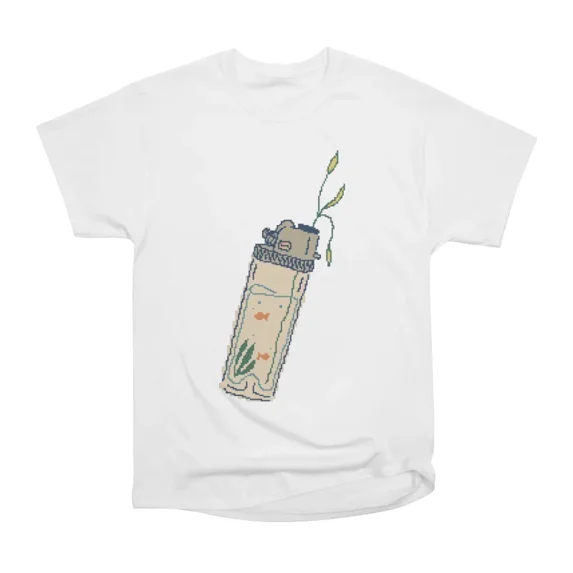 Aesthetic Fish Tank Lighter T-Shirt Tee Gift For Him Merch For Her ...