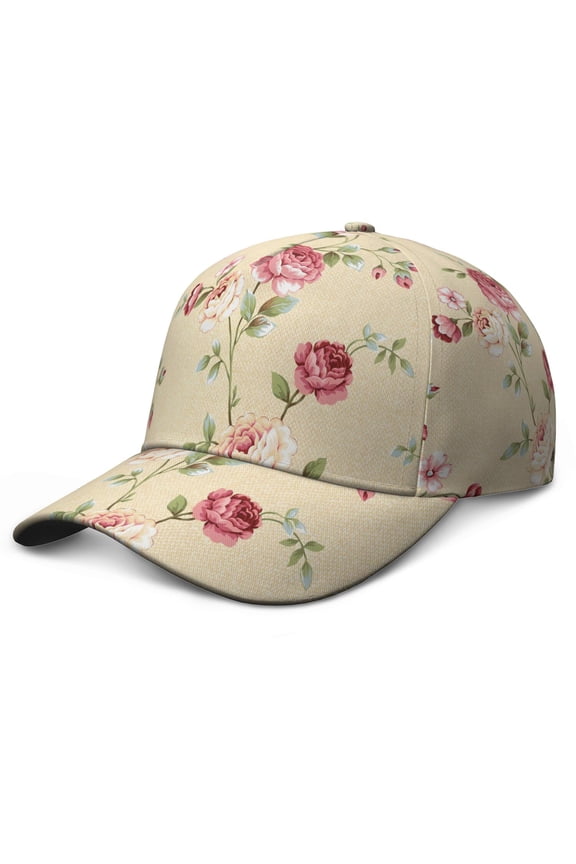 Aesthetic Floral Baseball Cap Adjustable Snapback Artistic Design