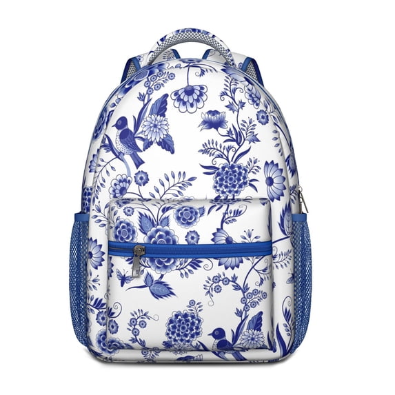 Aesthetic Floral Design School Backpack - Waterproof Durable Bookbag for Teens