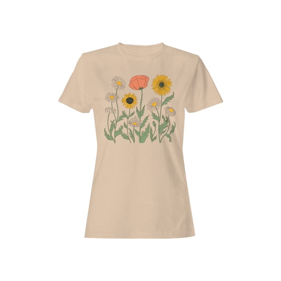 Aesthetic Floral Graphic Women's T-shirt