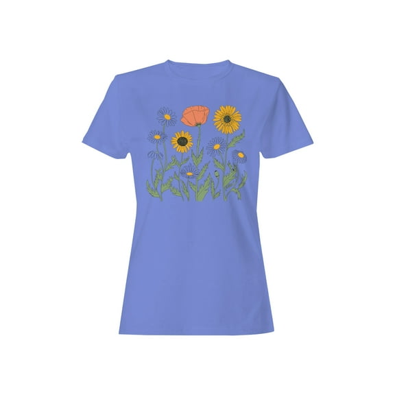 Aesthetic Floral Graphic Women's T-shirt