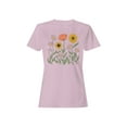 thumbnail image 1 of Aesthetic Floral Graphic Women's T-shirt, 1 of 3