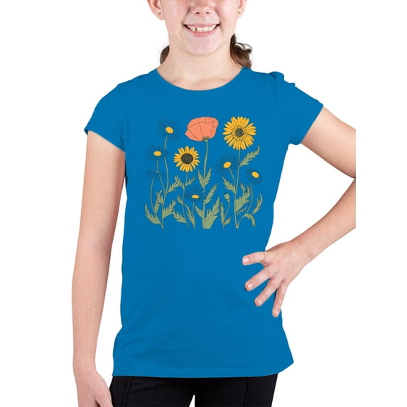 Aesthetic Floral Graphic Youth's T-shirt