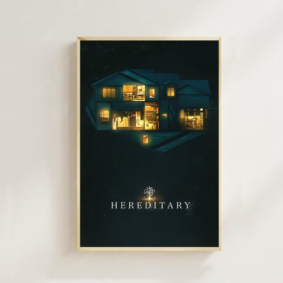 Aesthetic Floral Horror Hereditary Family Hereditary Crown Grief Wall Art, Unframed Poster