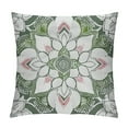 thumbnail image 1 of Aesthetic Floral Throw Pillow Covers Bohemian Mandala Pillow Covers for All Ages, Paisley Flower Cushion Covers, Boho Cushion Cases Green White Grey, 1 of 5