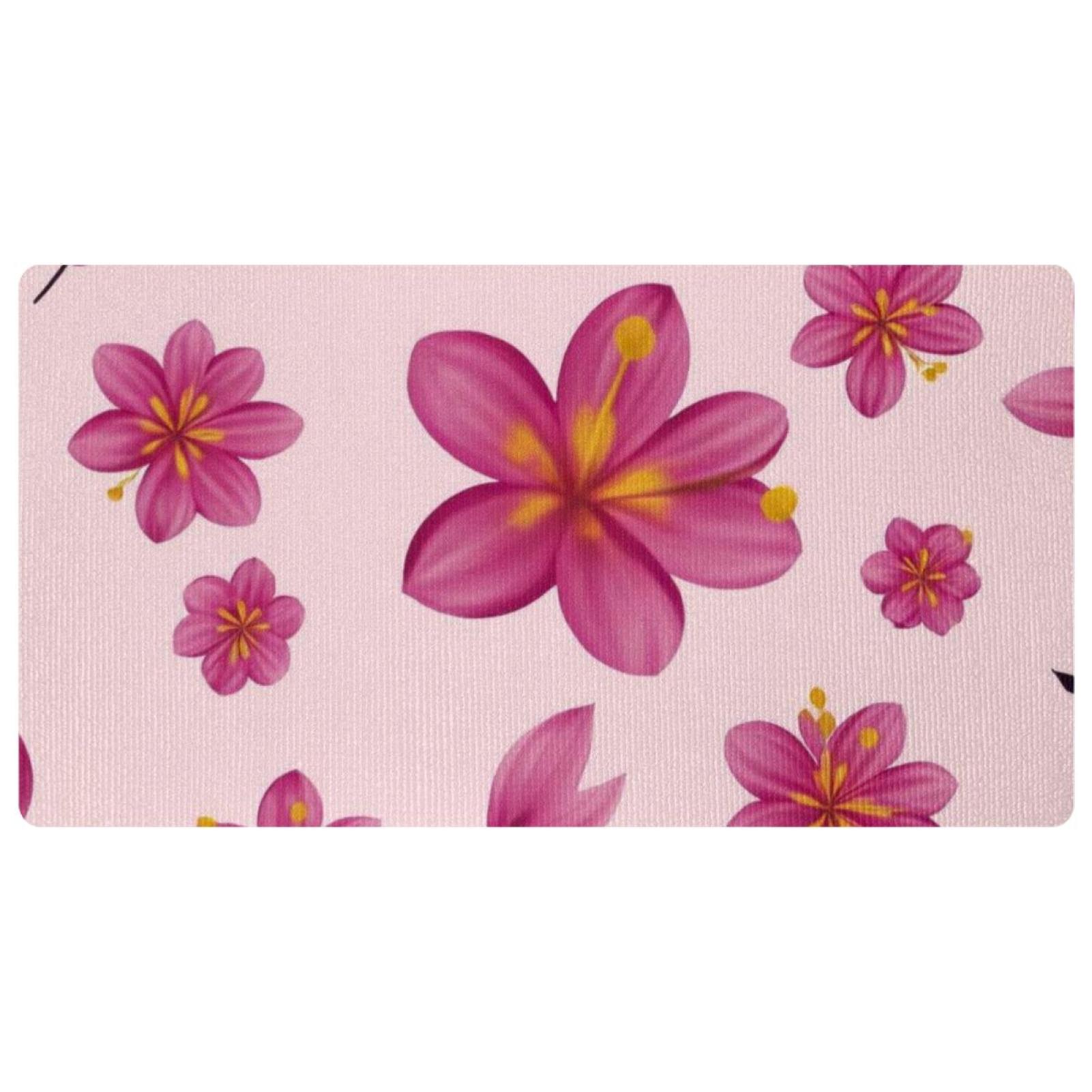Aesthetic Flower Kitchen Mat,Cushioned Anti Fatigue Waterproof Kitchen Rug, Non Slip Comfort ...