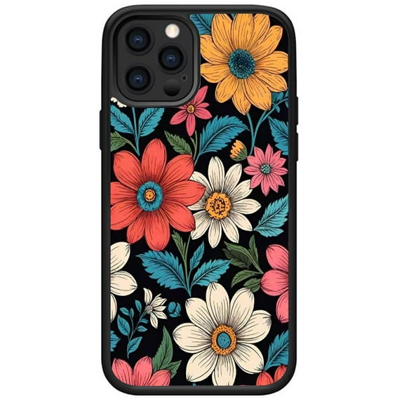 Aesthetic Flower Pattern Phone Case Compatible With iPhone 11 Pro Max case Cute Fashion Soft TPU Design