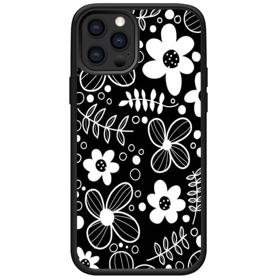 Aesthetic Flower Pattern Phone Case Compatible With iPhone 15 Pro case Cute Fashion Soft TPU Design
