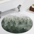thumbnail image 1 of Aesthetic Foggy Mountain View Painting Trees Round Carpet Circle Rug Outdoor Patio Area Rug Washable Large Area Rugs Hallway Room Decor Fitness Mats, 1 of 8