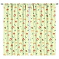 thumbnail image 1 of Aesthetic Fungi Curtains Set - 2 Piece 42x84 Inch Semi-Sheer Kitchen Panels, Vintage Mushroom Design, Rod Pocket Caf Drapes, 1 of 2