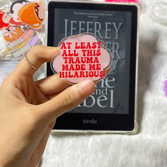 Aesthetic Funny Phone, Dark Humor Quote, Meme Phone Chaos Made Me Phone Grip, Everyday Style Phone Holder, E-Reader Accessory