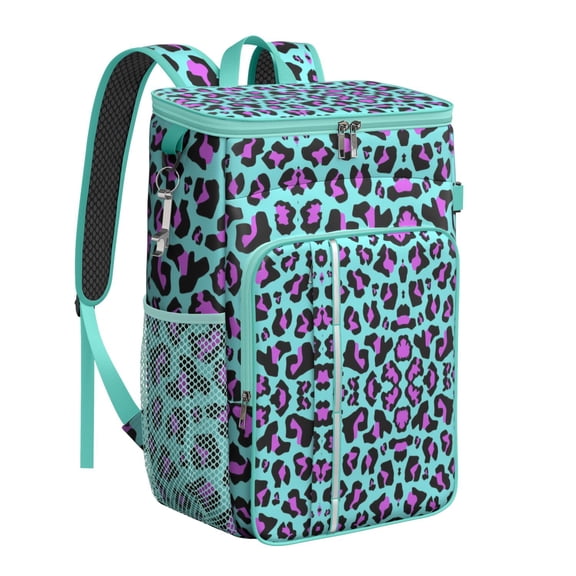 Aesthetic Glitter Texture Cooler Backpack - 20L Leakproof Insulated Lunch Bag for Women & Men, Multiple Storage Pockets