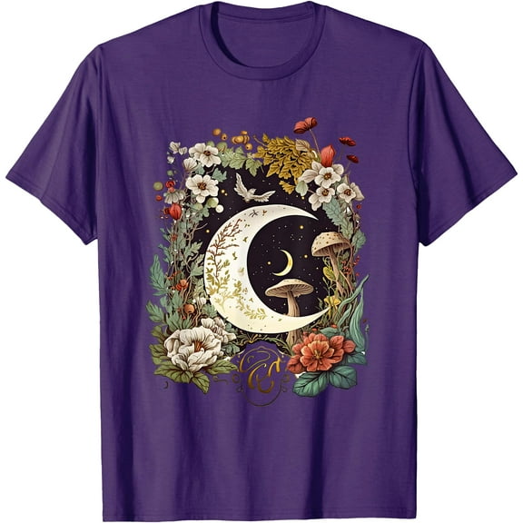 Aesthetic Goblincore and Dark Cottagecore Mushroom Unisex T-Shirt for Men Women Kids Toddler