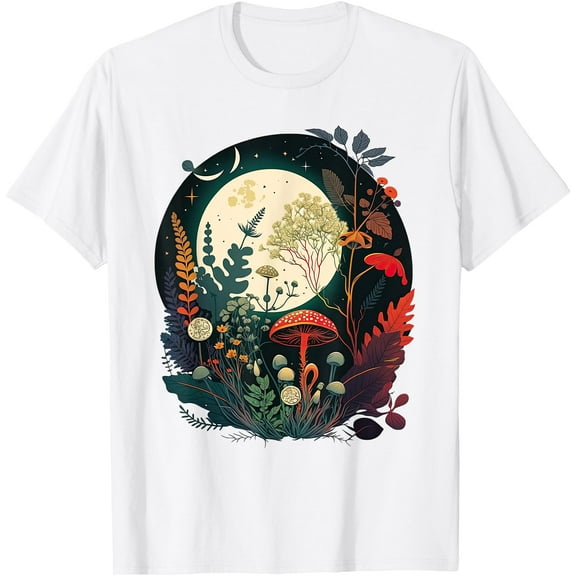 Aesthetic Goblincore and dark Cottagecore Mushroom Unisex T-Shirt for Men Women Kids Toddler