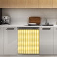 thumbnail image 1 of Aesthetic Golden Yellow and White Ripple Dishwasher Magnet Cover Decorative Sticker for Home Cabinet Kitchen 23" x26", 1 of 5