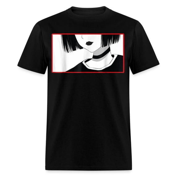 Aesthetic Goth Anime Girl Tee - Soft Grunge Aesthetic Gothic T-Shirt ...