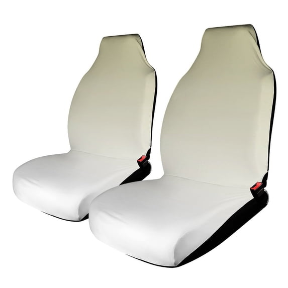 Aesthetic Green Beige And White Gradient Car Seat Covers Front Seats Universal Fit for Cars SUV Truck Auto Interior Accessories