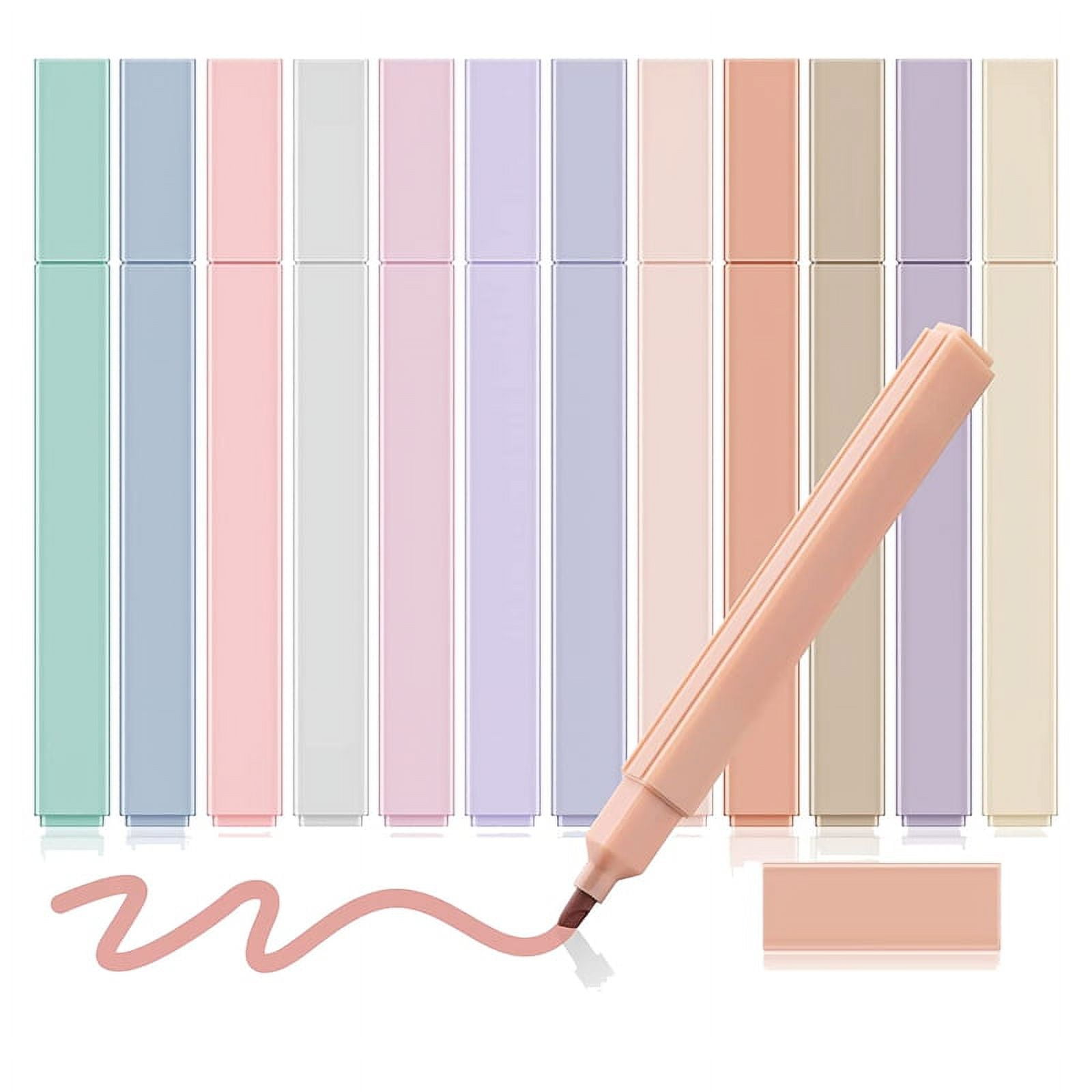  12 Pcs Aesthetic Cute Highlighters Bible Highlighters, Cream  Colors Chisel Tip, No Bleed Dry Quick, Perfect for Bible Study Notes School  Office (12 Delight Colors) : Office Products