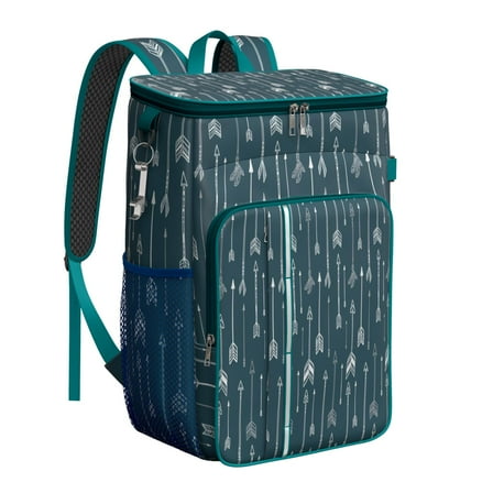 Aesthetic Insulated Backpack Cooler - 20L Soft Cooler Bag, Earthy Design for Beach & Travel