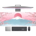 thumbnail image 1 of Aesthetic Japanese Cherry Blossom Desk Mat Cute Pastel Blue Color XL Sakura Gaming Mouse Pad Anime Mousepad for Women Desk Office Girl Gamer Cherry Blossoms Mouse Pads Fun Desktop Mat 31.5x11.8 in, 1 of 6