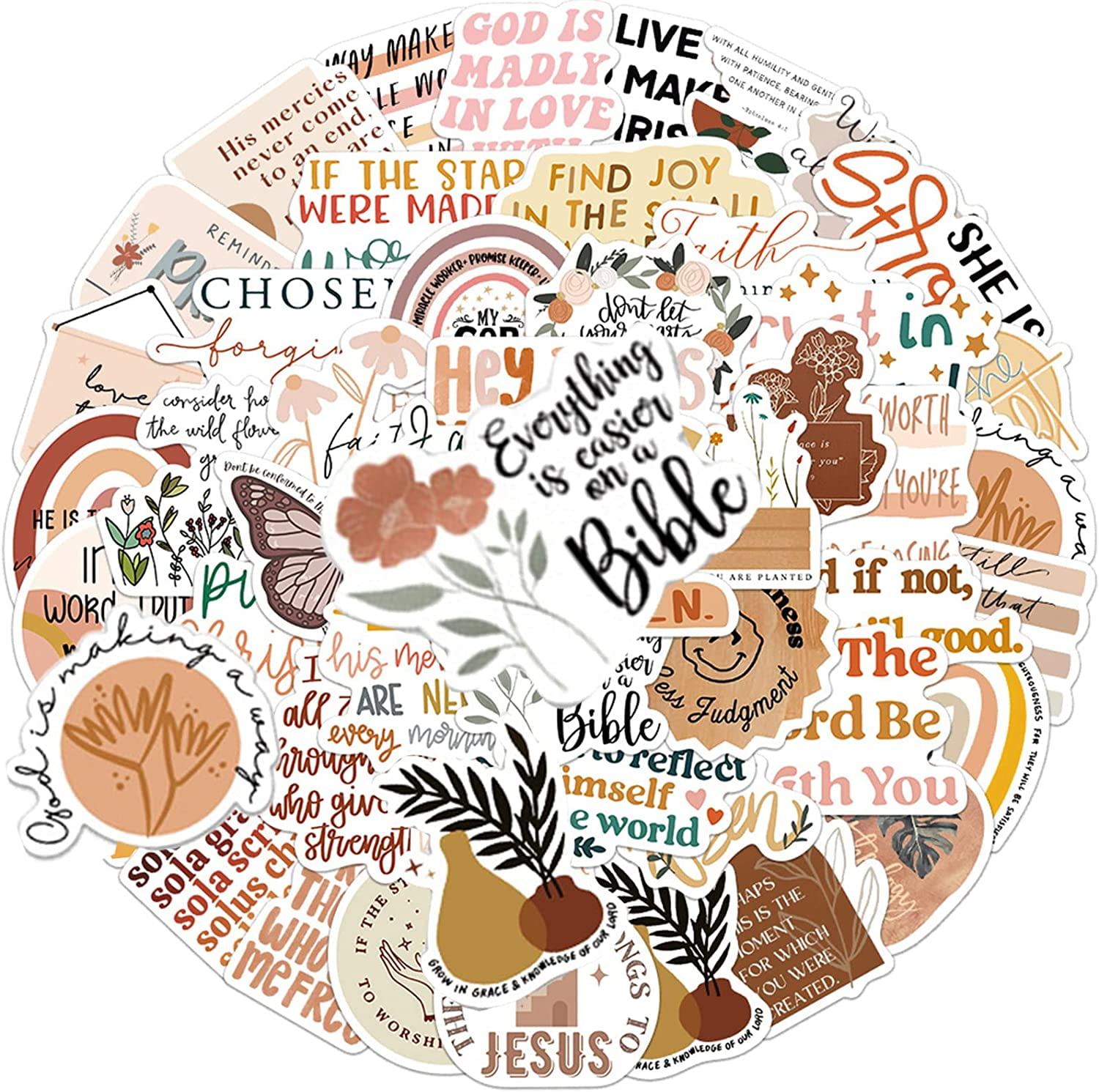 Lot De 50 Autocollants En Vinyle Mignons Pour Bouteilles D'eau, Tumblers, Bagages, Skateboard, Pare-chocs, Scrapbooking, Gobelets, Autocollants, Cadeau Pour Enfants, Adolescents, Adultes